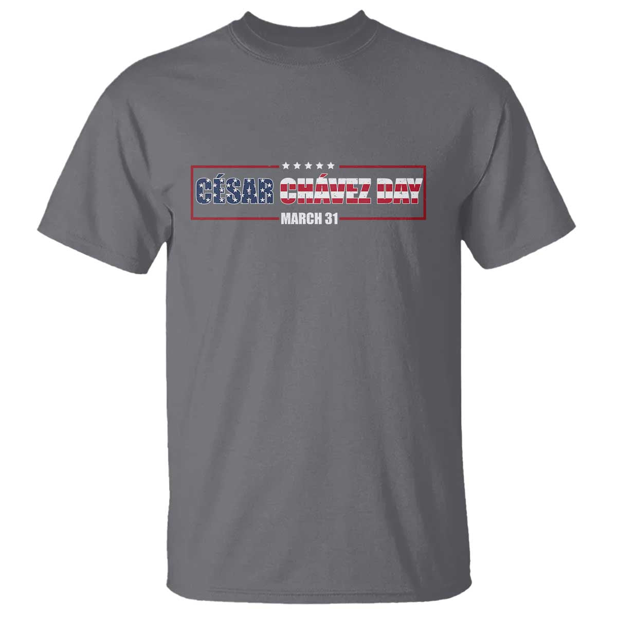 Cesar Chavez T Shirt Hispanic Heritage Month Mexican Immigrant TS14 Charcoal Print Your Wear
