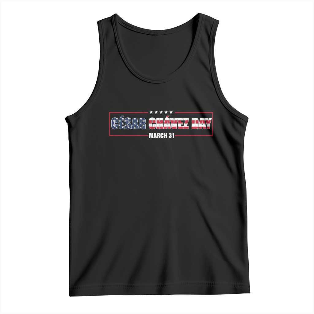 Cesar Chavez Tank Top Hispanic Heritage Month Mexican Immigrant TS14 Black Print Your Wear