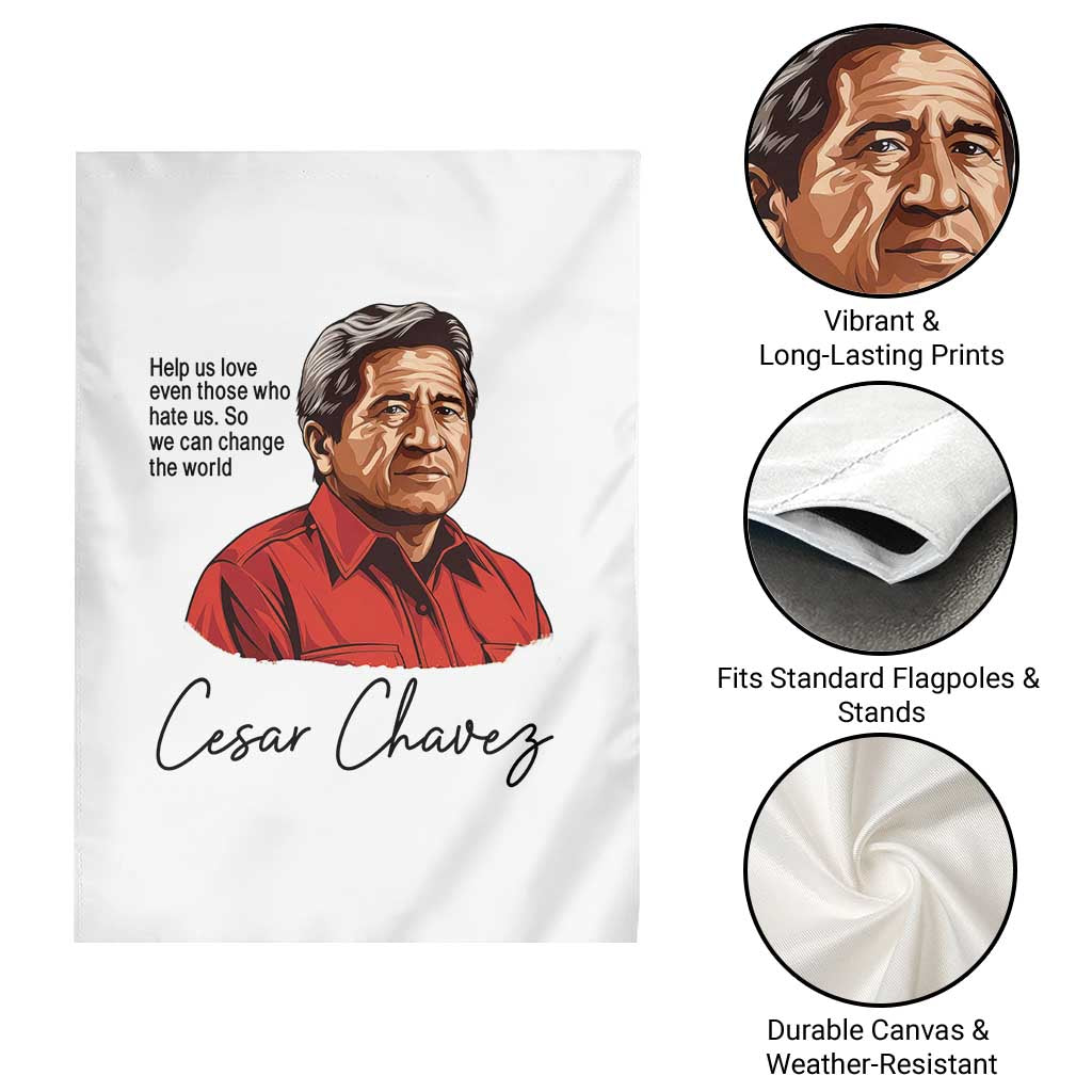 Cesar Chavez Quote Garden Flag 31 March Celebration Day TS14 Print Your Wear