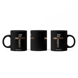 He is Risen Christian Coffee Mug Easter Cross Jesus Christian TS14 Print Your Wear