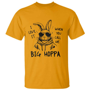 I Love It When You Call Me Big Hoppa T Shirt Funny Easter Bunny Kids TS14 Gold Print Your Wear