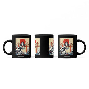 San Francisco Cat Coffee Mug Vintage Japanese Anime Kawaii Cat Sunset TS14 Print Your Wear