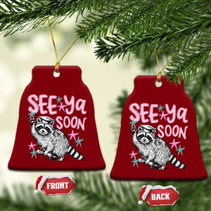 Funny Raccoon Graduation Ceramic Ornament Senior Grad 2026 See Ya Soon TS14 Print Your Wear