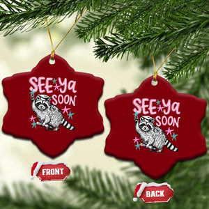 Funny Raccoon Graduation Ceramic Ornament Senior Grad 2026 See Ya Soon TS14 Print Your Wear