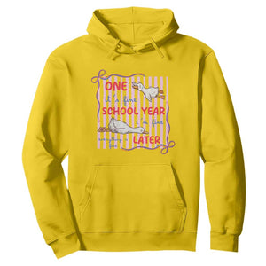 Striped One School Year Later Hoodie Funny Goose Teacher Summer TS14 Daisy Print Your Wear