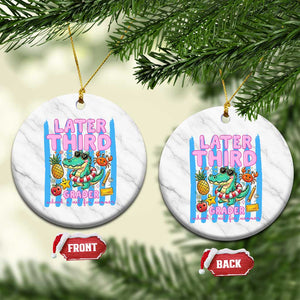 Later Third Grader School's Out For Summer Ceramic Ornament Last Day Of School Later Gator Alligator TS14 1pc White Marble Print Your Wear