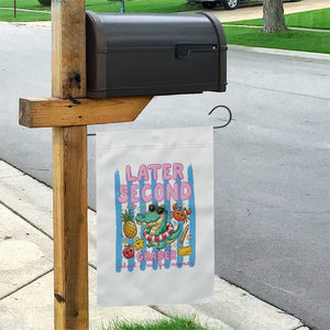 Later Second Grader School's Out For Summer Garden Flag Last Day Of School Later Gator Alligator TS14 Print Your Wear