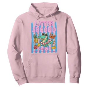 Later Second Grader School's Out For Summer Hoodie Last Day Of School Later Gator Alligator TS14 Light Pink Print Your Wear