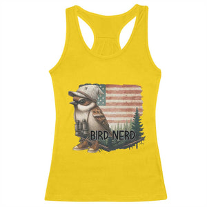 Bird Nerd Racerback Tank Top Funny Bird Watching Patriotic American Flag TS14 Daisy Print Your Wear