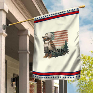 Bird Nerd Garden Flag Funny Bird Watching Patriotic American Flag TS14 Modern Beige Red Print Your Wear