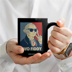 Two Fiddy George Washington 250th Anniversary Coffee Mug Funny 4th of July TS14 Print Your Wear