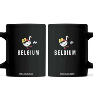 Belgium Football Coffee Mug Silly Goose Soccer Fan Support TS14 Black Print Your Wear