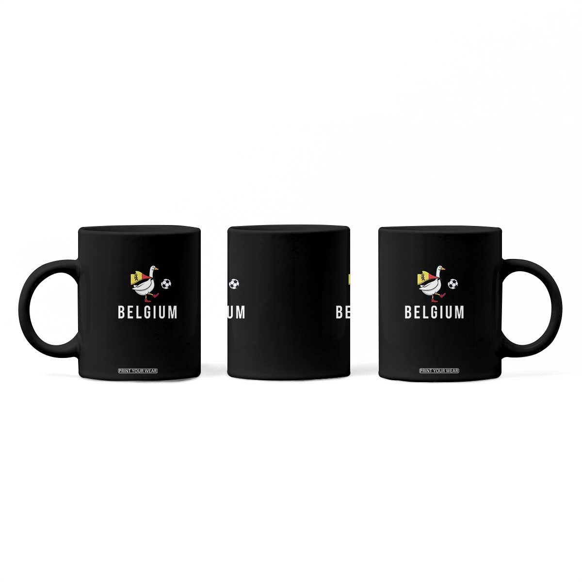 Belgium Football Coffee Mug Silly Goose Soccer Fan Support TS14 Print Your Wear