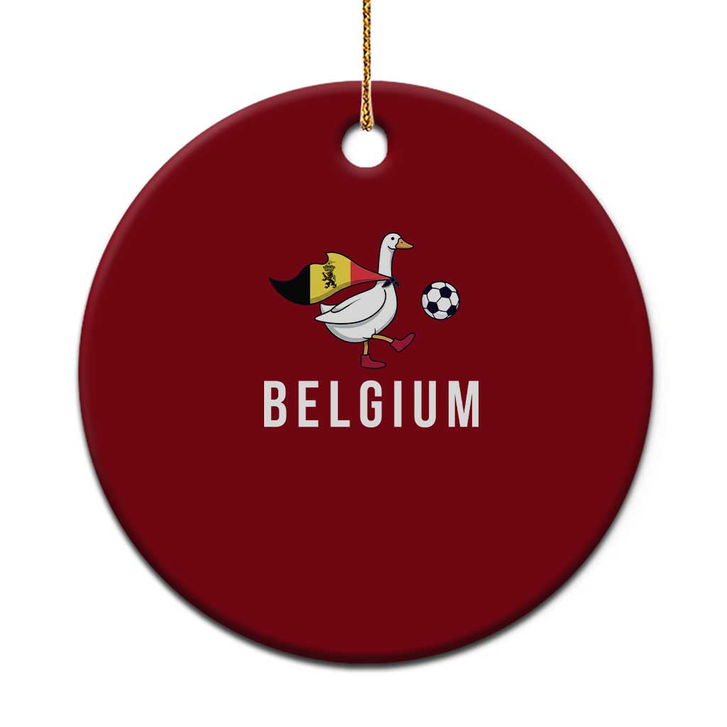 Belgium Football Ceramic Ornament Silly Goose Soccer Fan Support TS14 1pc Red Print Your Wear