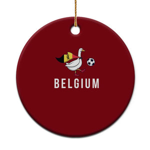 Belgium Football Ceramic Ornament Silly Goose Soccer Fan Support TS14 1pc Red Print Your Wear