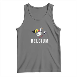 Belgium Football Tank Top Silly Goose Soccer Fan Support TS14 Black Heather Print Your Wear