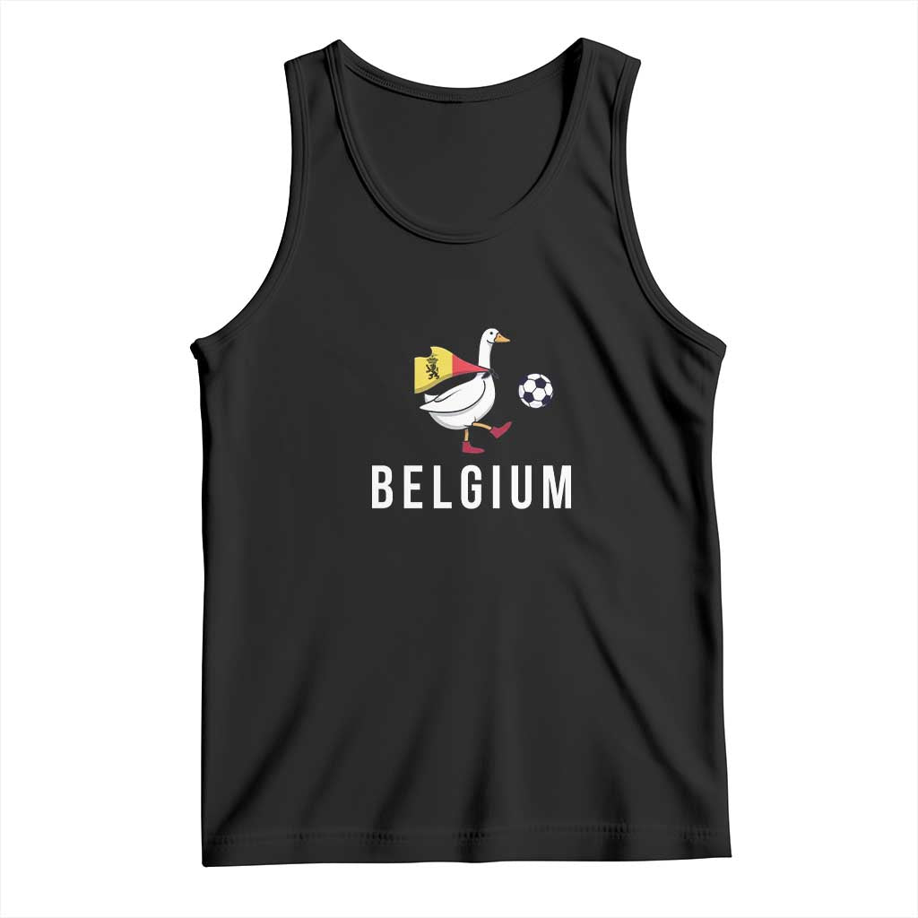 Belgium Football Tank Top Silly Goose Soccer Fan Support TS14 Black Print Your Wear