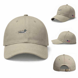 Funny Leave Me A Loon Nature Bird Lovers Baseball Cap TS14 Baseball Cap Universal Fit Beige Print Your Wear