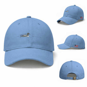 Funny Leave Me A Loon Nature Bird Lovers Baseball Cap TS14 Baseball Cap Universal Fit Light Blue Print Your Wear