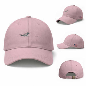 Funny Leave Me A Loon Nature Bird Lovers Baseball Cap TS14 Baseball Cap Universal Fit Light Pink Print Your Wear