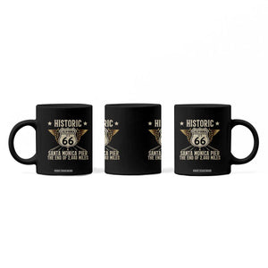 Route Highway 66 Historic California Santa Monica Pier Coffee Mug TS14 Print Your Wear