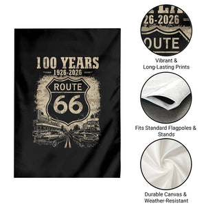 Route Highway 66 100 Year Centennial Anniversary Souvenir Garden Flag TS14 Print Your Wear