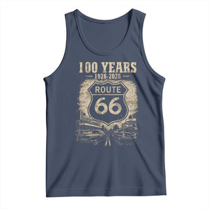 Route Highway 66 100 Year Centennial Anniversary Souvenir Tank Top TS14 Navy Print Your Wear