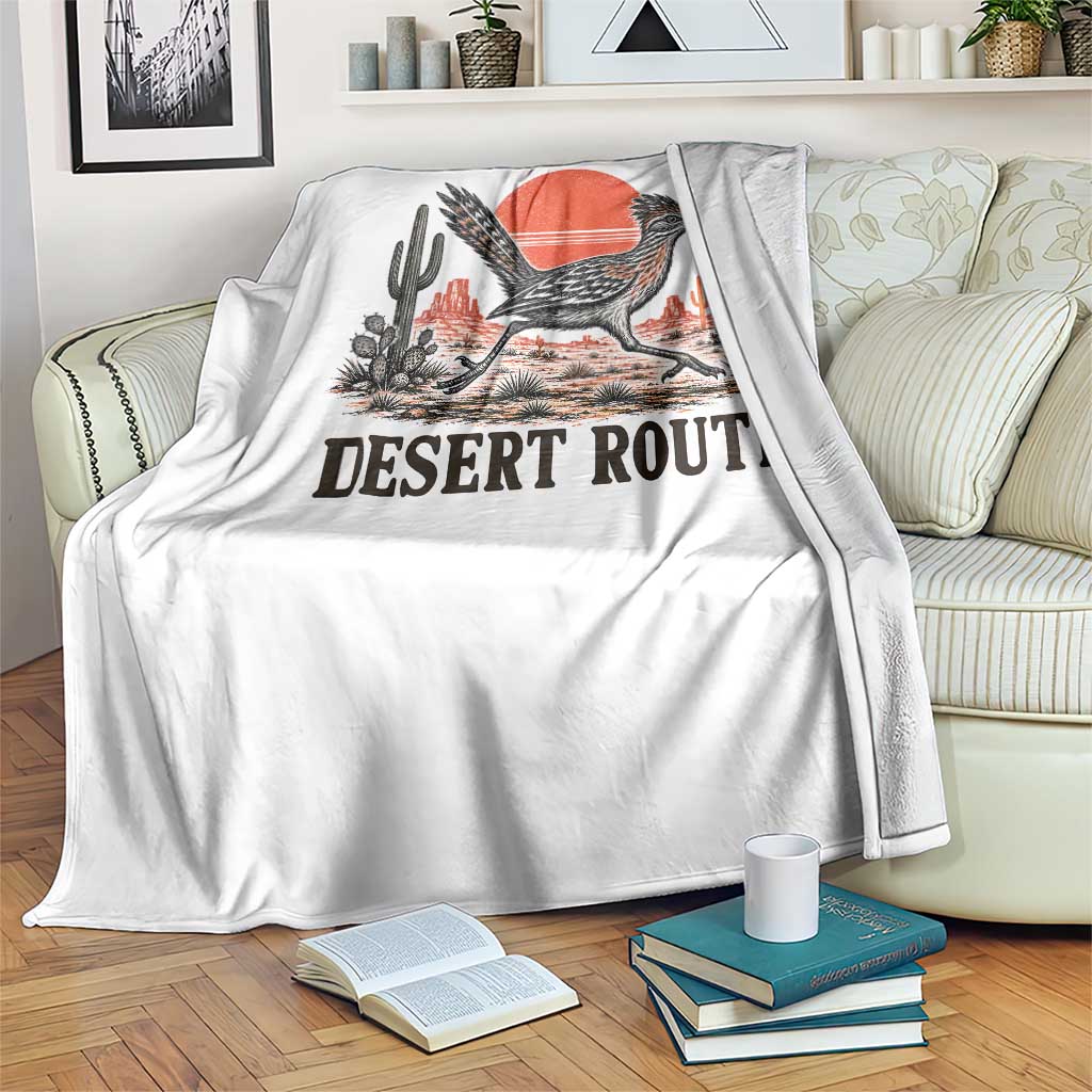 Arizona Roadrunner Bird Desert Landscape Cactus Throw Blanket TS14 Print Your Wear
