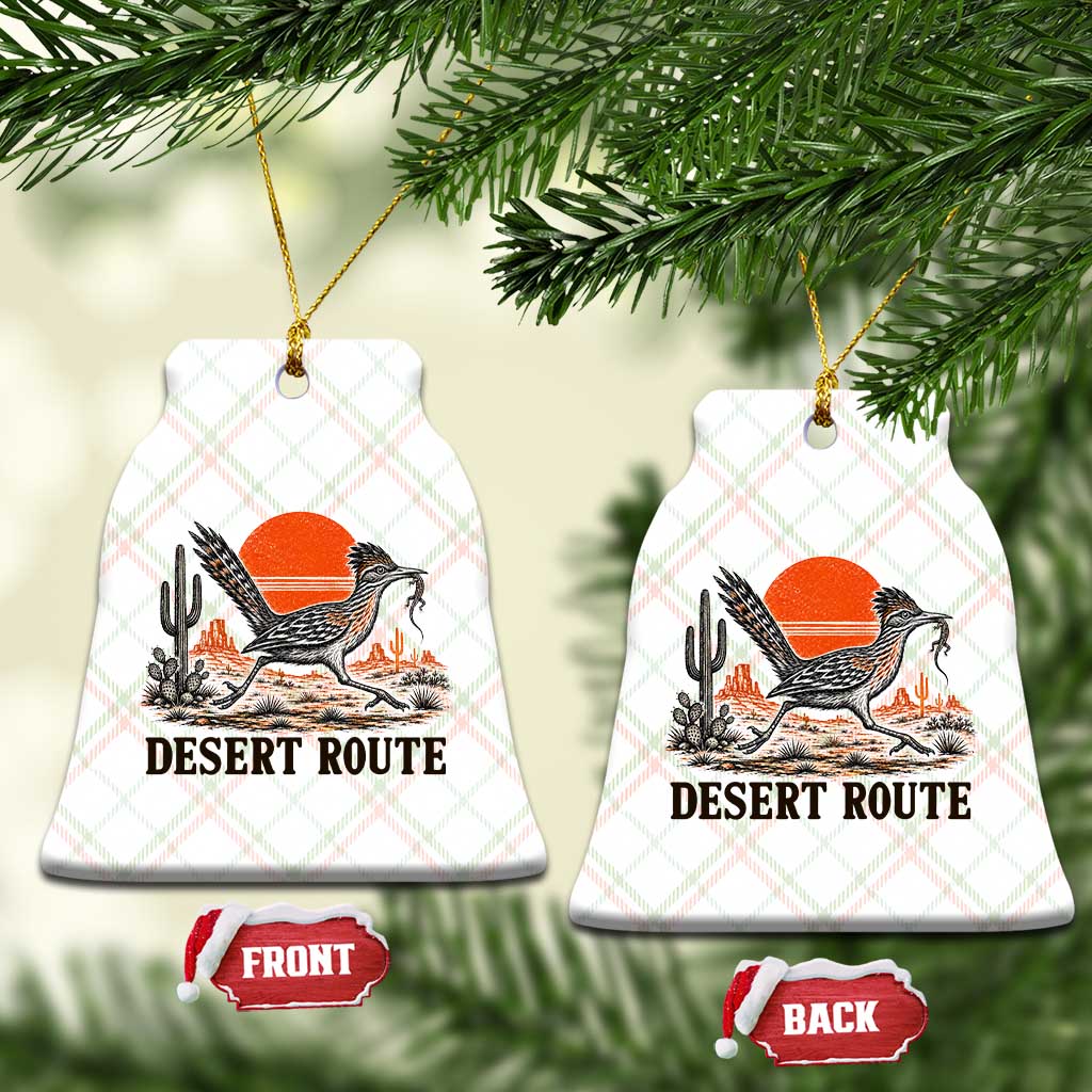 Arizona Roadrunner Bird Desert Landscape Cactus Ceramic Ornament TS14 Print Your Wear