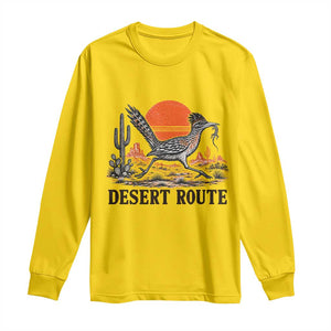 Arizona Roadrunner Bird Desert Landscape Cactus Long Sleeve Shirt TS14 Daisy Print Your Wear
