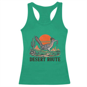 Arizona Roadrunner Bird Desert Landscape Cactus Racerback Tank Top TS14 Irish Green Print Your Wear