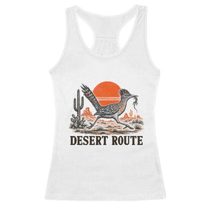 Arizona Roadrunner Bird Desert Landscape Cactus Racerback Tank Top TS14 White Print Your Wear