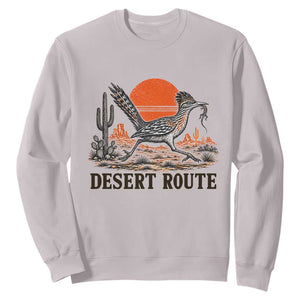 Arizona Roadrunner Bird Desert Landscape Cactus Sweatshirt TS14 Ice Gray Print Your Wear