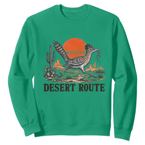 Arizona Roadrunner Bird Desert Landscape Cactus Sweatshirt TS14 Irish Green Print Your Wear