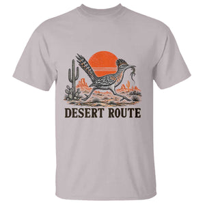 Arizona Roadrunner Bird Desert Landscape Cactus T Shirt TS14 Ice Gray Print Your Wear