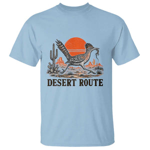 Arizona Roadrunner Bird Desert Landscape Cactus T Shirt TS14 Light Blue Print Your Wear