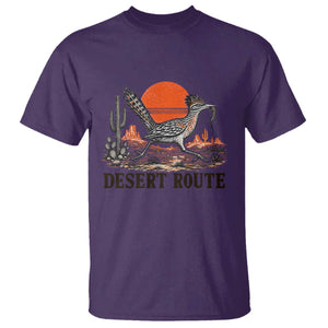 Arizona Roadrunner Bird Desert Landscape Cactus T Shirt TS14 Purple Print Your Wear
