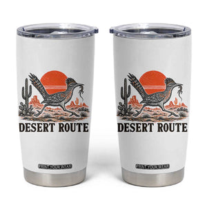Arizona Roadrunner Bird Desert Landscape Cactus Tumbler Cup TS14 White Print Your Wear