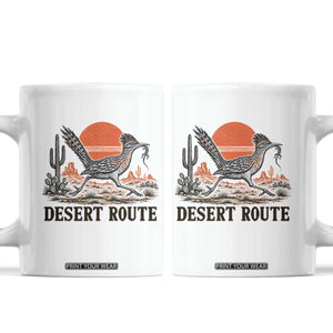 Arizona Roadrunner Bird Desert Landscape Cactus Coffee Mug TS14 White Print Your Wear
