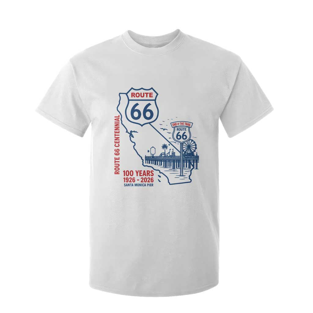 Route Highway 66 Santa Monica End of the Trail T Shirt For Kid California Road Trip Travel 100th Anniversary 2026