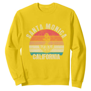 Santa Monica CA California Sunset Beach Souvenir Travel Sweatshirt