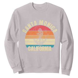 Santa Monica CA California Sunset Beach Souvenir Travel Sweatshirt