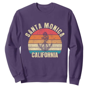 Santa Monica CA California Sunset Beach Souvenir Travel Sweatshirt