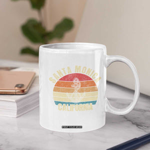 Santa Monica CA California Sunset Beach Souvenir Travel Coffee Mug