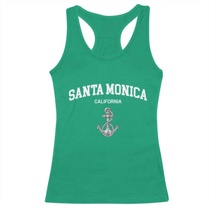 Santa Monica CA California Travel Souvenir Racerback Tank Top TS14 Irish Green Print Your Wear