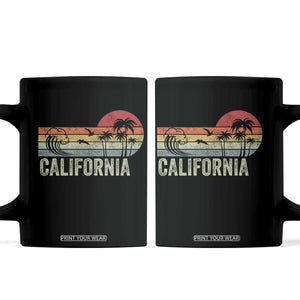 Retro California Beach Shirt, Vintage Cali Sunset Tee Coffee Mug TS14 Black Print Your Wear