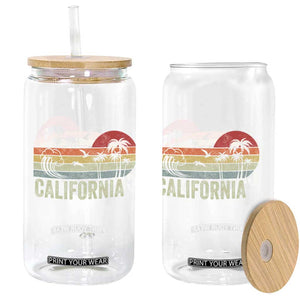 Retro California Beach Shirt, Vintage Cali Sunset Tee Glass Can TS14 Print Your Wear