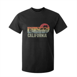 Retro California Beach Shirt, Vintage Cali Sunset Tee T Shirt For Kid TS14 Black Print Your Wear