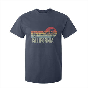 Retro California Beach Shirt, Vintage Cali Sunset Tee T Shirt For Kid TS14 Navy Print Your Wear