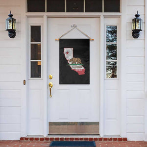 California Republic Cali Map Flag Distressed Style Garden Flag TS14 Print Your Wear